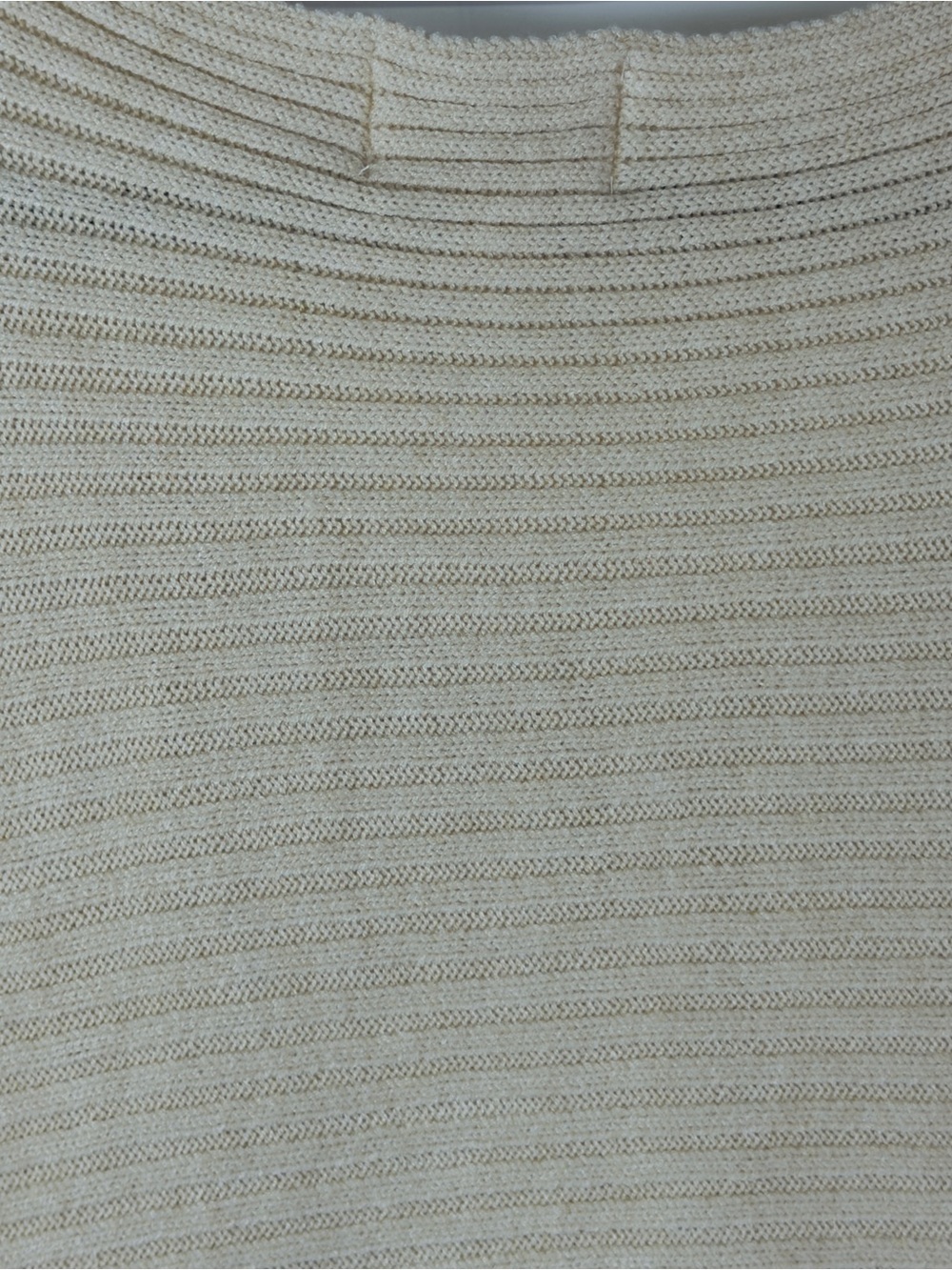 Pinque Cream Ribbed Scoop-Neck Sweater - Picture 9 of 10